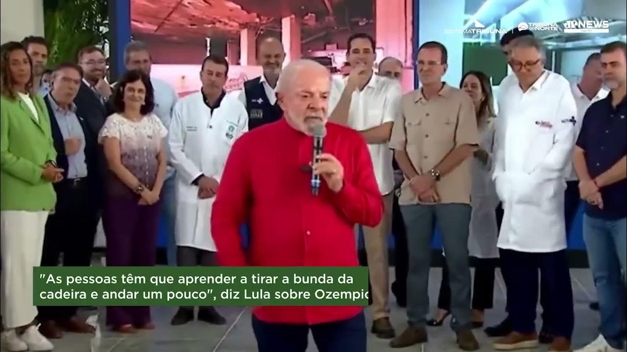 "As pessoas tem que aprender a  tirar a bunda da cadeira e andar  um pouco" afirma Lula