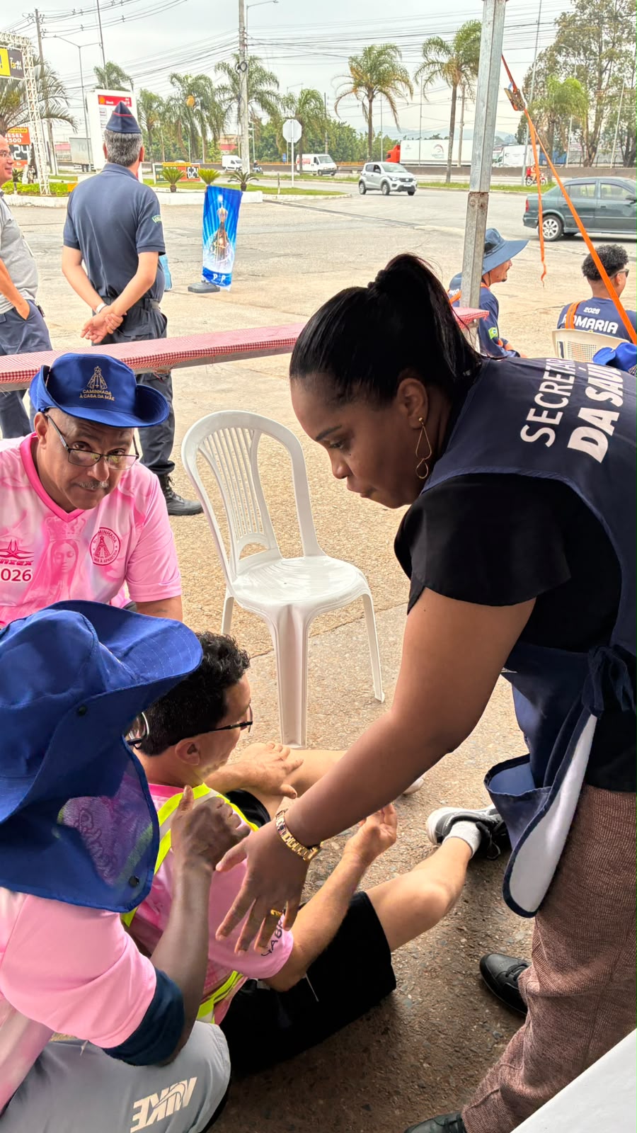 Em destaque: Guarulhos presta atendimento de saúde aos romeiros que passam pelo município rumo a Aparecida